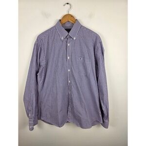 Paul‎ & Shark Button Down Shirt Mens XL Gingham Check Long Sleeve Classic Fit